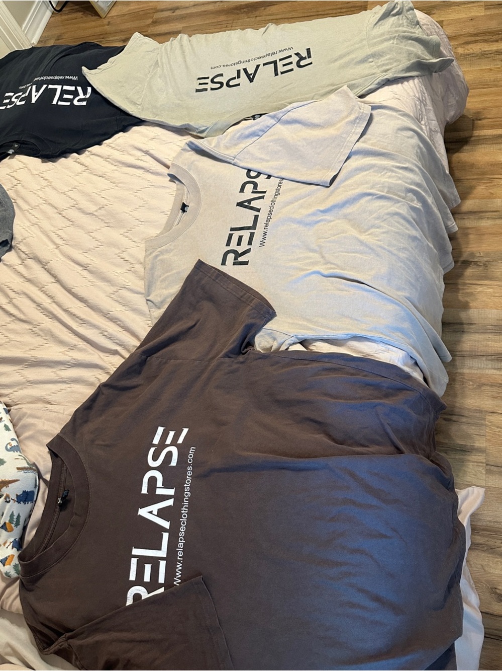 Men's Logo Crew Neck Shirt - Brown and Light Beige